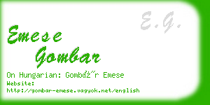 emese gombar business card